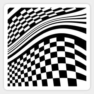 Wonky Warped Abstract Racetrack Magnet